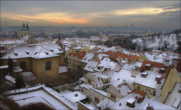 Прага зимой